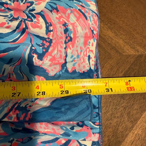 Lilly Pulitzer, 2 Piece Set Croix Top & Deavan Midi Skirt Blue Pink, Size L - Picture 14 of 15